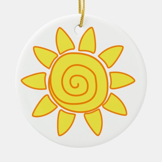 Sun Keramisch Ornament (Voorkant)