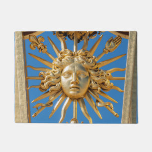 Sun King op Golden gate van Versailles castle Deurmat