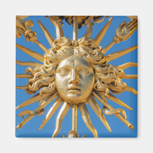 Sun King op Golden gate van Versailles castle Magneet