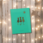 Sun-Kissed Cat Trio Gepersonaliseerde Planner