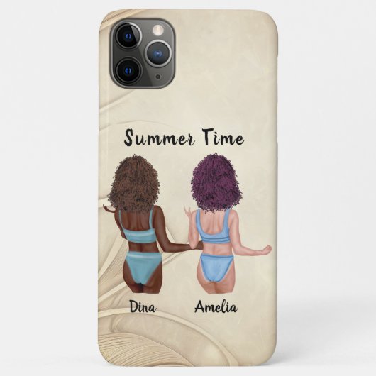 Sun Kissed Friendship: Zomervibes met Mijn Bestie Case-Mate iPhone Case (Achterkant)