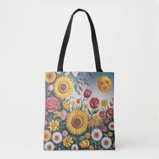 Sun-Kissed Garden Bliss Canvas tas (Voorkant)