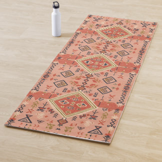Sun-Kissed Hand-Drawn Moroccan Tribal Art Yogamat