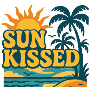 Sun Kissed Retro Zomer Esthetisch Ontwerp T-shirt