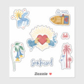 Sun Kissed Sticker Blad – Mystiek Mini Art Piece (Vel)