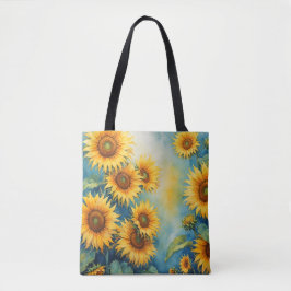 Sun-Kissed Sunflower Carryall Tas