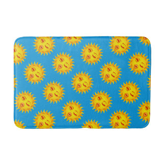 Sun Kisses Emoji, Sun Print Badmat