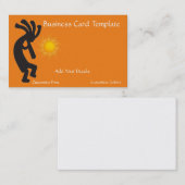 Sun Kokopelli Logo Visitekaartje (Voorkant / Achterkant)