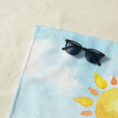 Sun Kust Beach Towel met Sunbather Strandlaken (In situ)