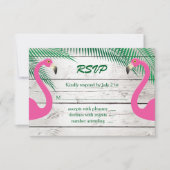 Sun Kust Flamingo Wedding RSVP (Voorkant)
