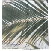 Sun Kust Palm Leaf #1 #tropical #wall #art Douchegordijn (Voorkant)