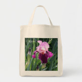 Sun-kust Pink Iris Garden Tote Bag (Voorkant)