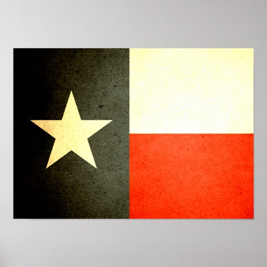 Sun kust Texas Flag Poster (Voorkant)