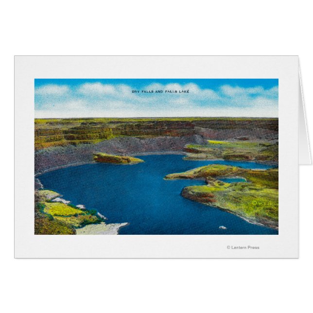 Sun Lakes - Dry Falls State Park, Washington Card (Devant horizontal)