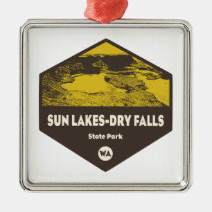 Sun Lakes-Dry Herfst State Park Washington Metalen Ornament