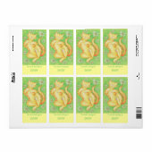 Sun Lover bookplate label (Full Sheet)