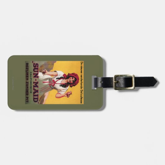 Sun-Maid California Raisin Poster Bagagelabel (Voorkant horizontaal)