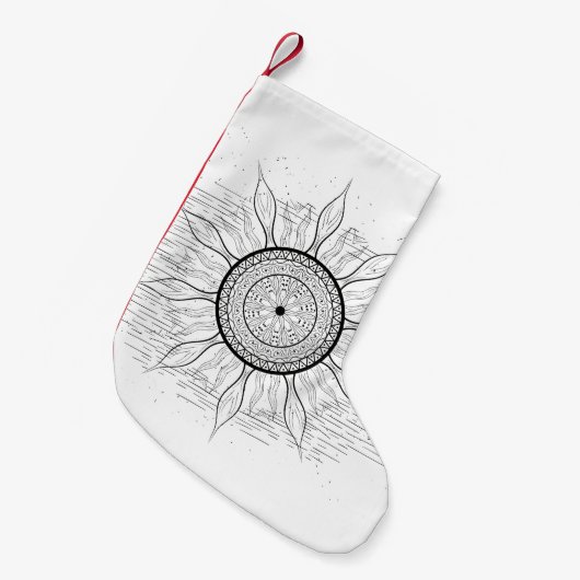 Sun Mandala 1 Kleine Kerstsok (Voorkant (Hangend))