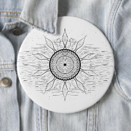 Sun Mandala 1 Ronde Button 6,0 Cm