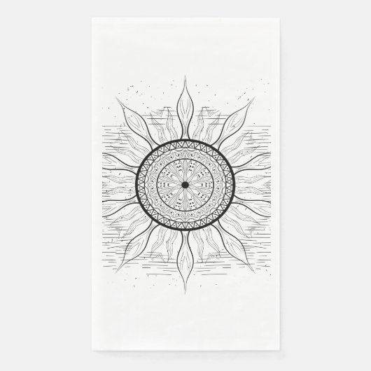 Sun Mandala 1 Servet (Voorkant)