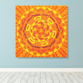Sun Mandala Canvas Afdruk (Insitu (Houten vloer))