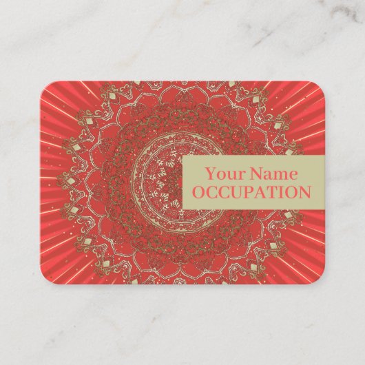 Sun Mandala - Carte de visite (Devant)