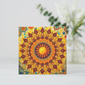 Sun Mandala - Carte de voeux (Debout devant)