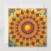 Sun Mandala - Carte de voeux (Devant)