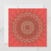 Sun Mandala - Carte de voeux, Invitation, (Devant)