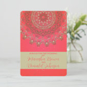 Sun Mandala - Carte Faire-part de mariage (Debout devant)
