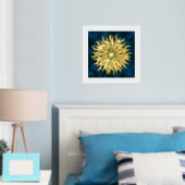 Sun Mandala Gold Foil Art Print (Insitu (Slaapkamer))
