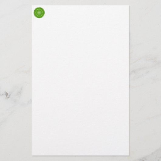 Sun Mandala green Briefpapier (Voorkant)