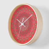 Sun Mandala - Horloge murale (Angle)