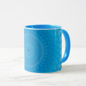 Sun Mandala Light blue Mok (Voorkant rechts)