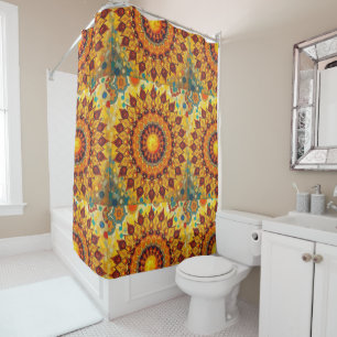 Sun Mandala - Rideau de douche