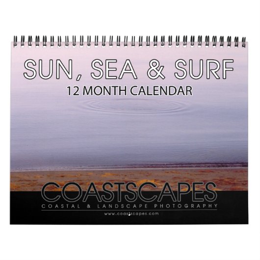 Sun, mer et surfent le calendrier de 12 mois (Protection)