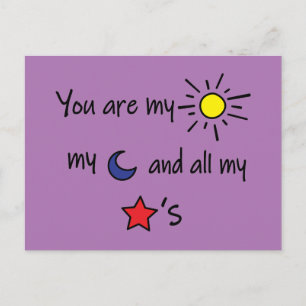 Sun-Moon-and-Stars- Briefkaart