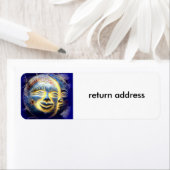sun moon and stars return address label (Insitu)