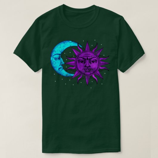 Sun Moon Astrology Astronomie T-shirt (Design voorkant)