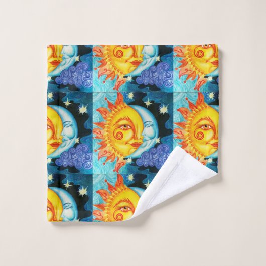Sun & Moon Bad Handdoek (Wasdoekje)