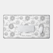 Sun Moon Celestial Pattern - Gepersonaliseerd Bureaumat (Keyboard & Muis)