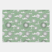  Sun Moon Celestial Pattern Inpakpapier Vel (Voorkant 2)