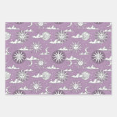  Sun Moon Celestial Pattern Inpakpapier Vel (Voorkant)