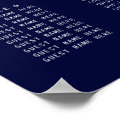 Sun Moon Elegant Monogram Trouwstoel Grafiek Poster (Hoek)