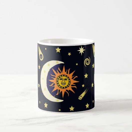 Sun Moon en Celestial Bodies Coffee Mok (Center)
