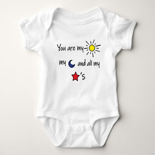 Sun Moon en Stars Romper (Voorkant)