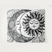 Sun Moon et Stars Celestin Peinture Tapisserie (Devant (Horizontal))