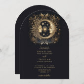 Sun Moon Hemelse Huwelijk Kaart (Voorkant / Achterkant)