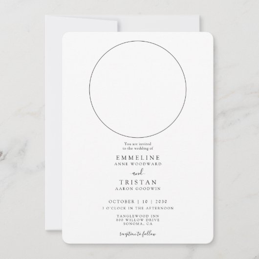 Sun Moon Hemelse Huwelijk Kaart (Voorkant)