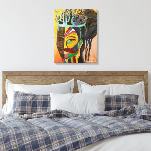 "Sun & Moon Making Love" Afdrukken op Canvas (Insitu (Slaapkamer))
